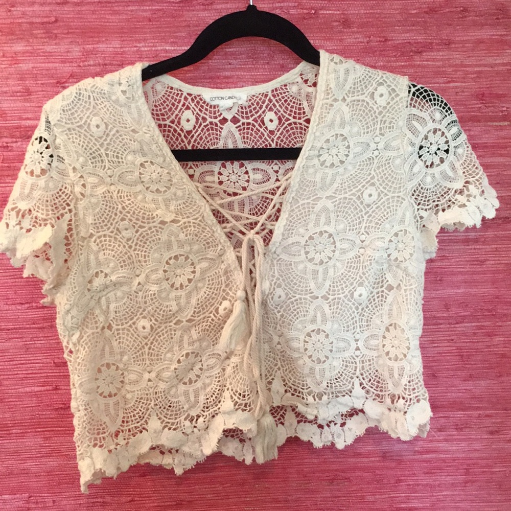 Lace crop top